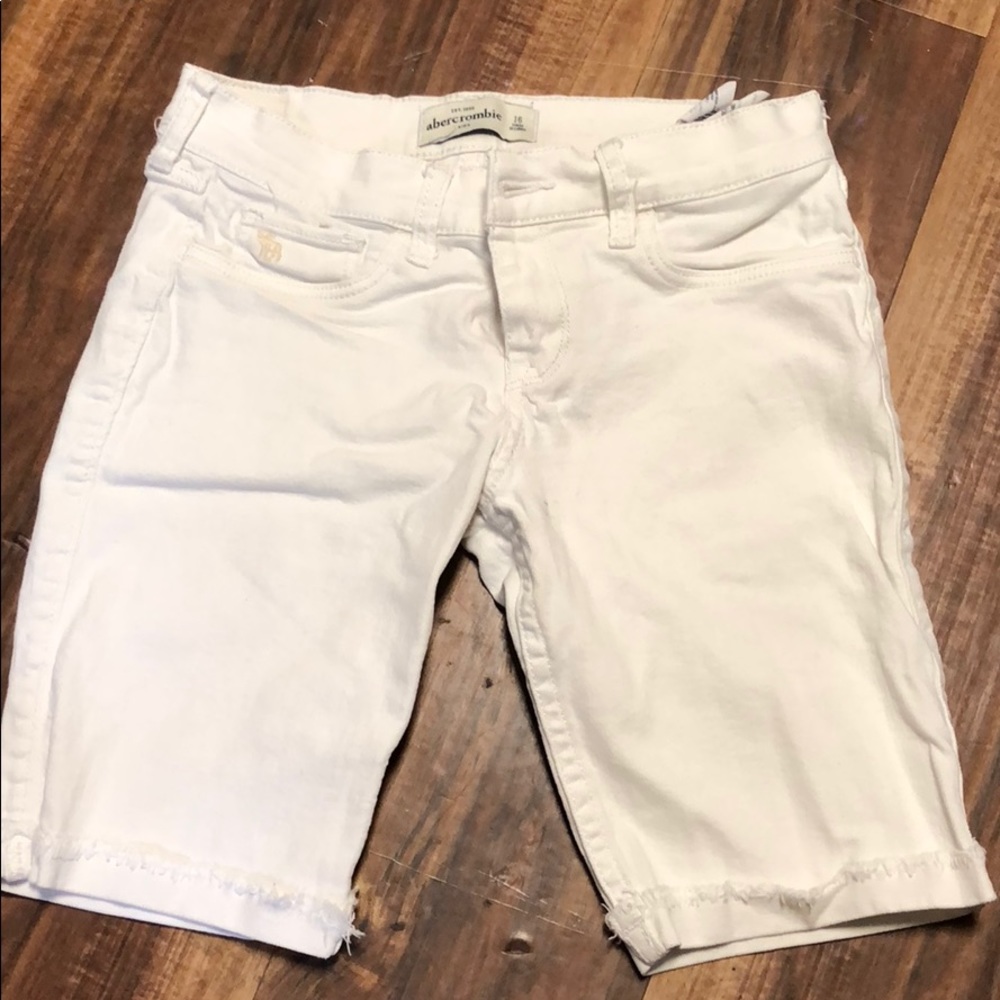 Abercrombie White Shorts